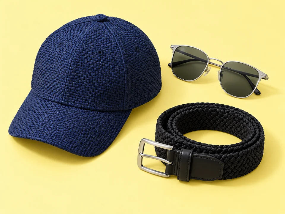 Headwear, belts, and complementary fashion accessories.