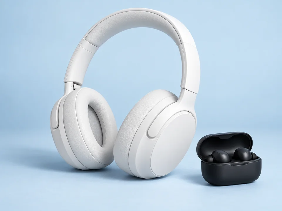 Headphones, earbuds, and everyday audio accessories.