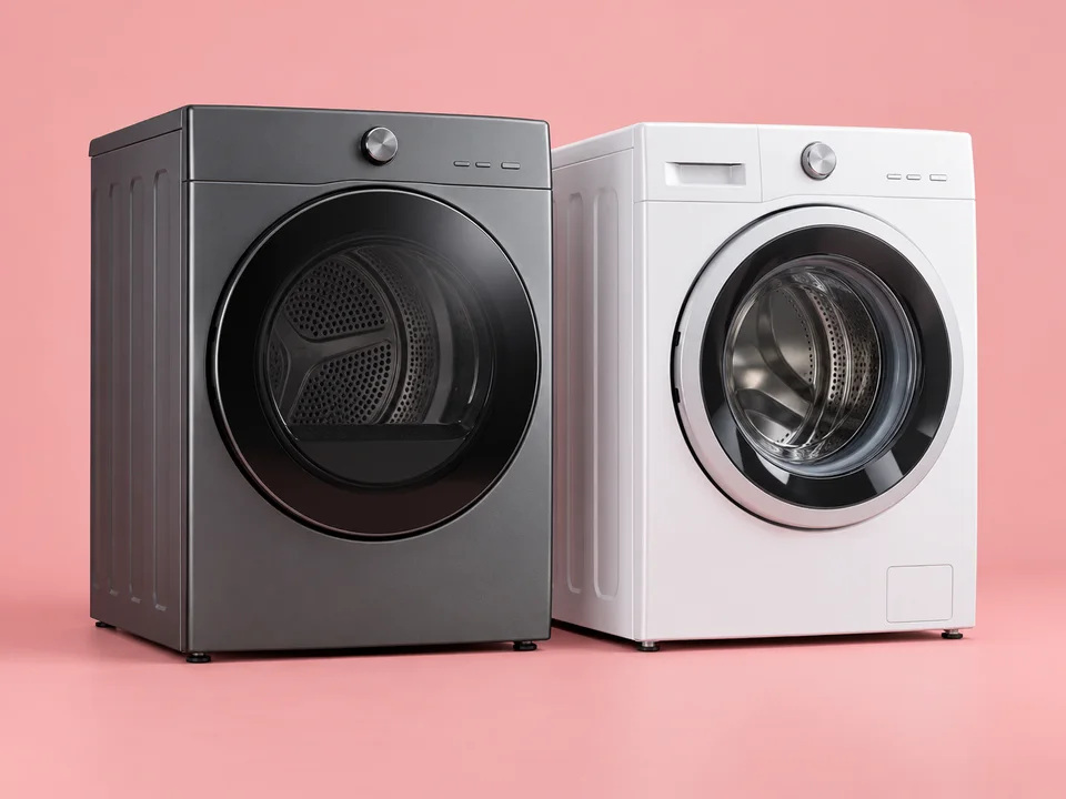 Full-size drying appliances for home laundry installations.