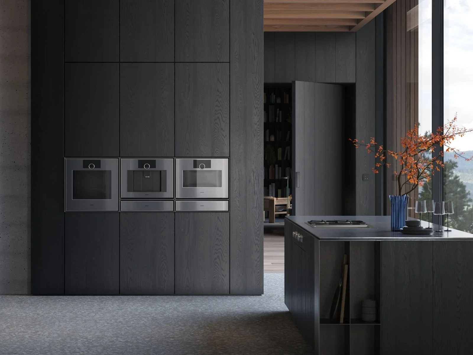 Gaggenau Expressive series appliances installed in a kitchen, photographed by the manufacturer