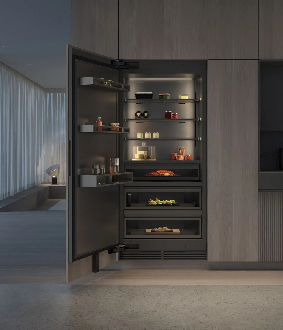 Built-in refrigeration, including modular Vario cooling Expressive series configurations.