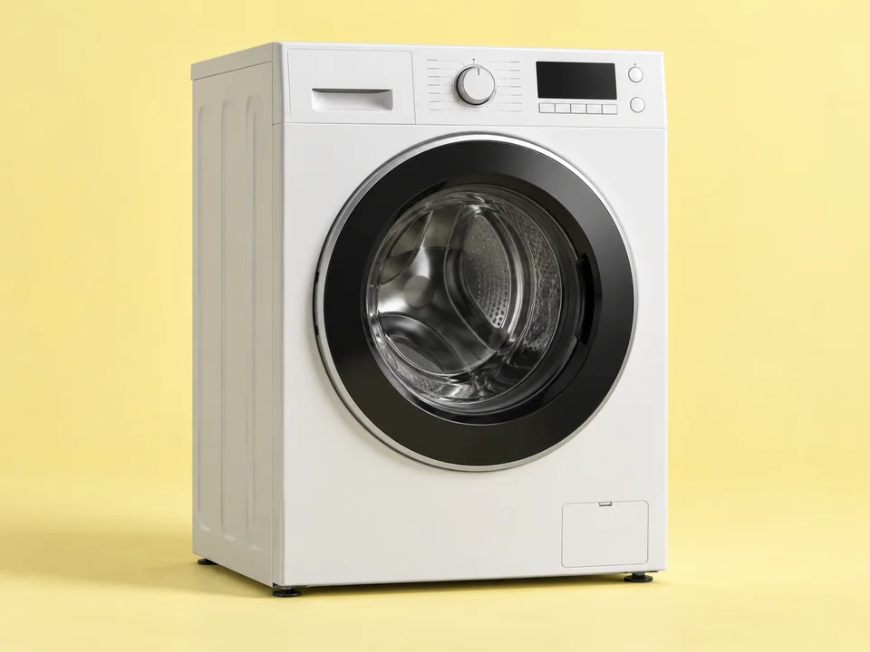 Front-loading and top-loading laundry appliances for household use.